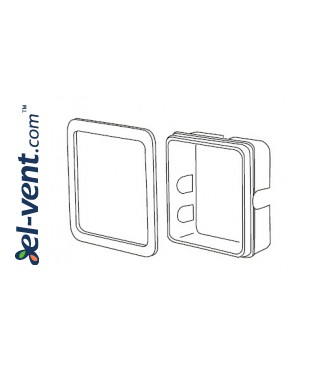 RVS KIT (2SV1000) - монтажная коробка крепления в стену для регуляторов скорости вращения вентиляторов RVS и RVS/R